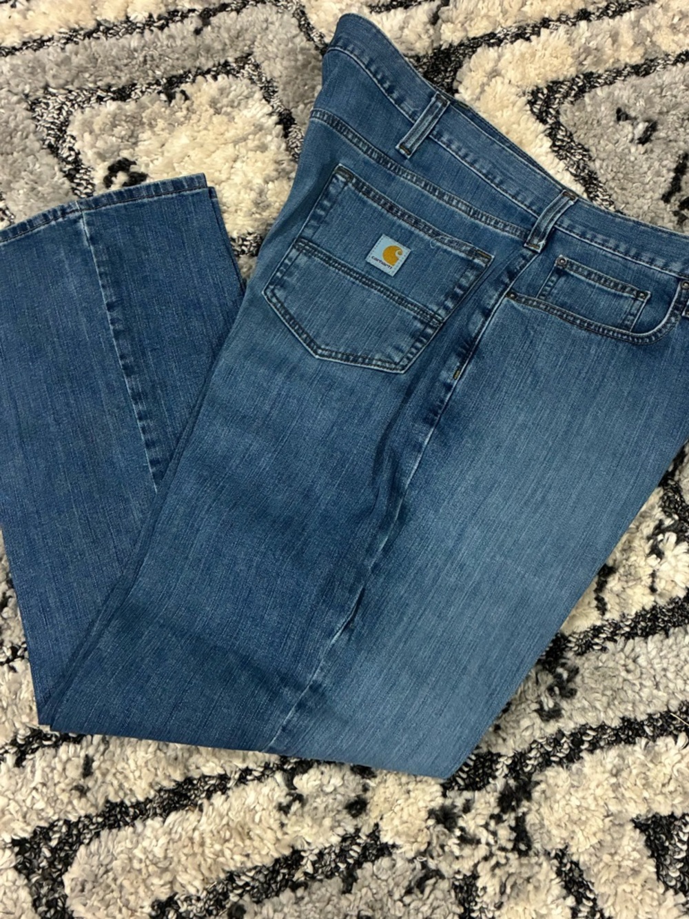 Carhartt Light Blue Denim Relaxed-Fit Jeans